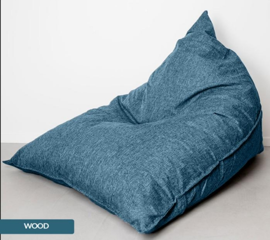 Bean Bag Triangle Canvas Aqua