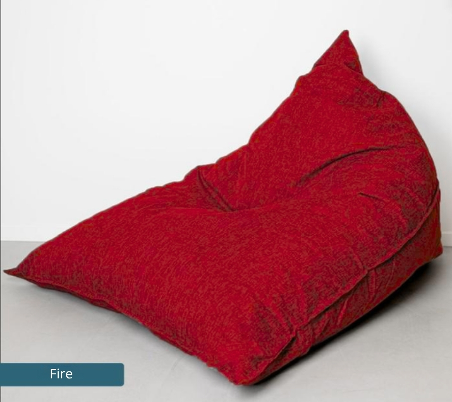 Bean Bag Triangle Canvas Fire