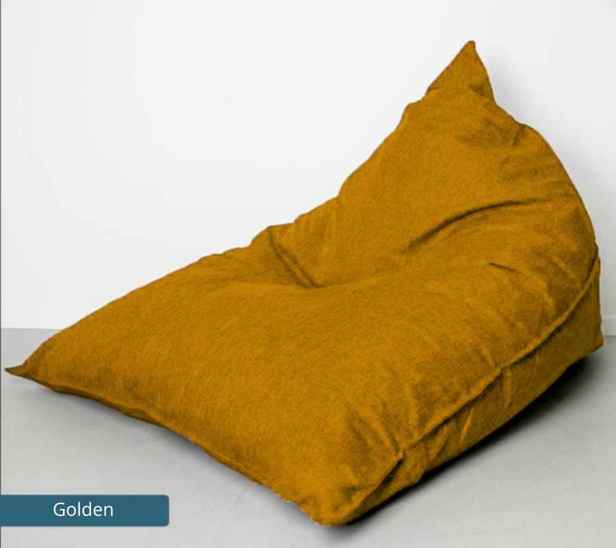 Bean Bag Triangle Canvas Golden