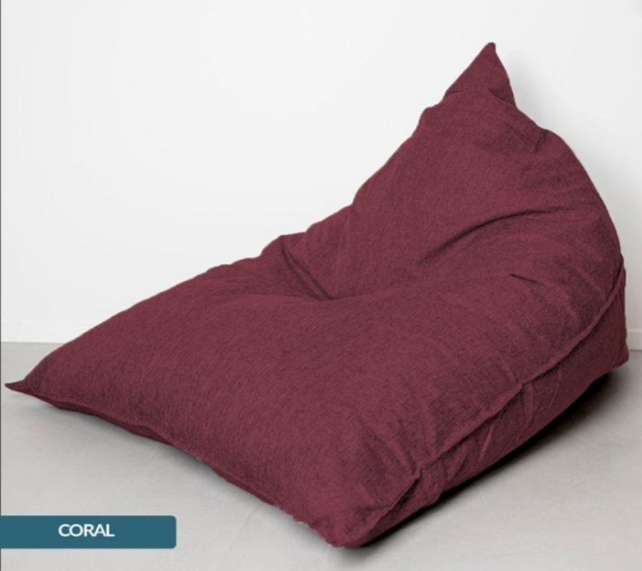 Bean Bag Triangle Canvas GoldenCoral