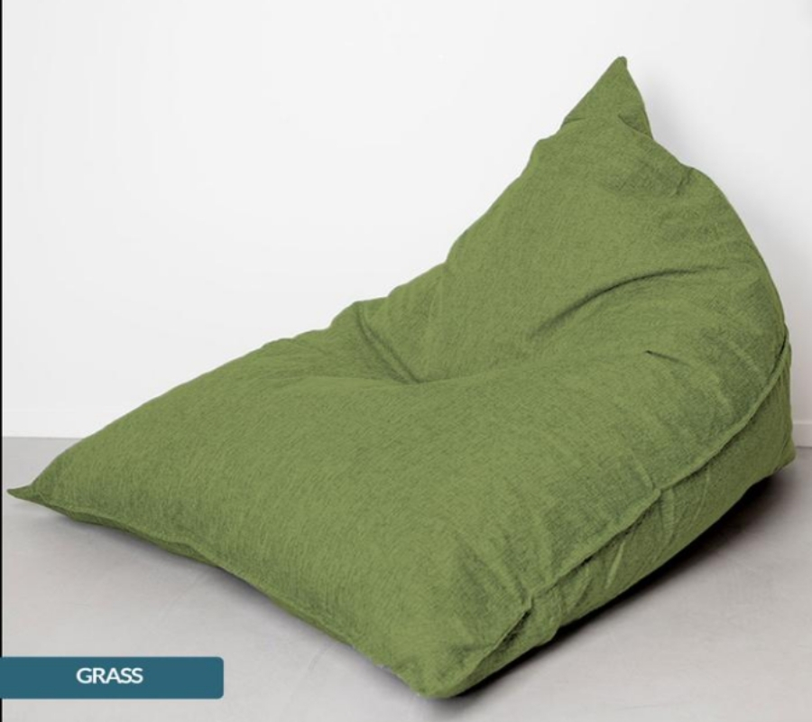 Bean Bag Triangle Canvas Grass