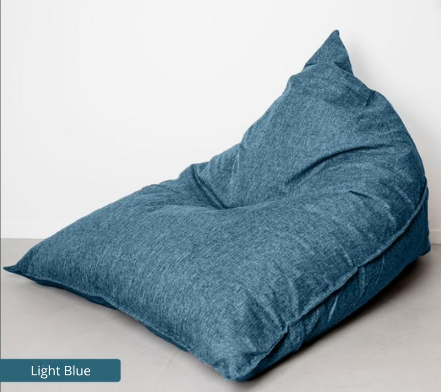 Bean Bag Triangle Canvas Light Blue