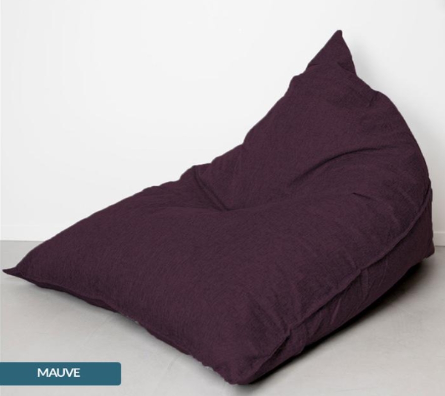 Bean Bag Triangle Canvas Mauve