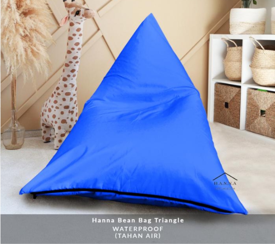 Bean Bag Triangle Waterproof Biru